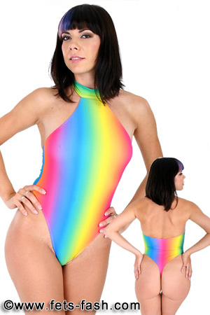 Body Elasthan Regenbogen Design 02