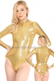 Body with front zip-fastener into effect colours