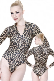 Body with front zip-fastener into Animal Colours