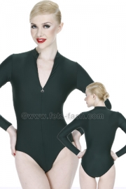 Body with front zip-fastener into elastane Colours