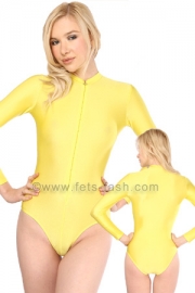 Body with front zip-fastener into elastane Colours