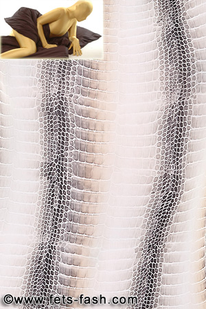 Spannbettlaken Krokodil Beige-Grau