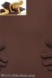 Fitted sheet Elastane Brown Micro Fibre Matt