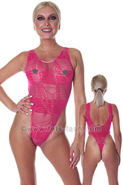 High-Cut Web Pink Design 05 Damen Body XS