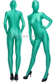Catsuit Silk Transparent Jade