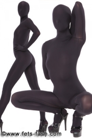 Catsuit Semi Transparent Black