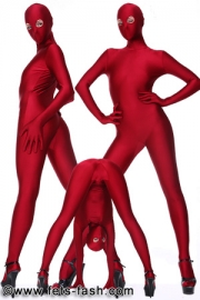 Catsuit Elasthan Granat / C50  Material:   - 80% Polyamid / 20% Elasthan / 165-175 gr/m� - extrem elastisch und strapazierf�hig - atmungsaktiv - faltenfreier Sitz   Hinweis f�r Masken:   - f�r alle Maskentypen geeignet - gute Atmungsaktivit�t - bei Maske 01, dunkle Farben = gute Sicht, helle Farben...