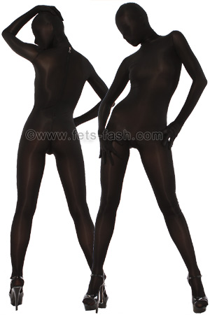 Catsuit Elastane Black Micro Fibre