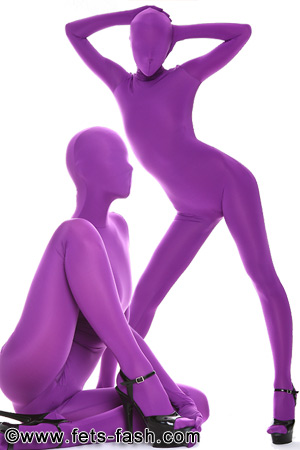 Catsuit Elastane Purple Micro Fibre