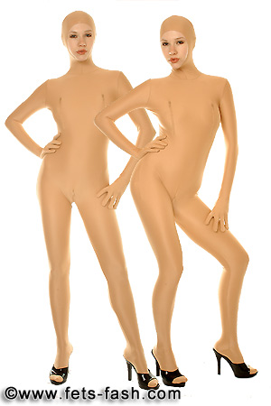 Catsuit Elasthan Real Hautfarbe
