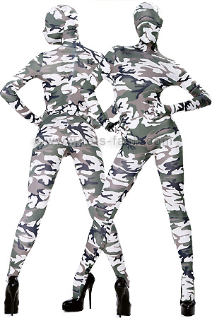 Catsuit Elastane Camouflage
