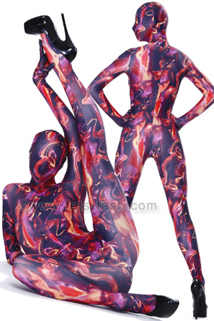 Catsuit Elastane Fire