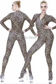 Catsuit mit Frontrei�verschluss in Animal Farben / CFR42B-Animal Catsuit mit Frontrei�verschluss und 3,0cm Stehkragen  Material:   - 80% Polyamid / 20% Elasthan  - elastisch und strapazierf�hig - atmungsaktiv - faltenfreier Sitz  - beschichtete Oberfl�che  Hinweis f�r Masken:   - angen�hte Maske nicht m�glich - zus�tzlich k�nnen Masken  hier  einzeln...