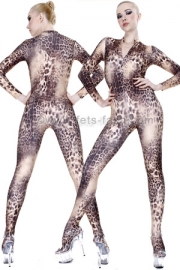 Catsuit mit Frontrei�verschluss in Animal Farben / CFR47C-Animal Catsuit mit Frontrei�verschluss und 3,0cm Stehkragen  Material:   - 80% Polyamid / 20% Elasthan  - elastisch und strapazierf�hig - atmungsaktiv - faltenfreier Sitz   Hinweis f�r Masken:   - angen�hte Maske nicht m�glich - zus�tzlich k�nnen Masken  hier  einzeln bestellt werden ...