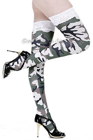 Hold-ups Elastane Camouflage