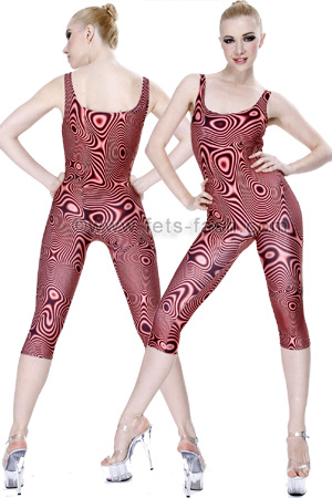 Jumpsuit in Motiv Farben