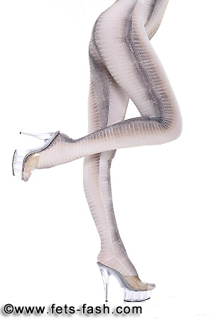 Leggings Crocodile Beige-Grey