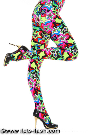 Leggings Elastane Retro