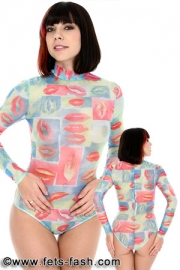 Body Retro Lips transparent Design 04, Frauen, Gr. L / LB33-4000FL Dieser Body ist nur in dieser Zusammenstellung auf Lager und kann sofort ausgeliefert werden. Nur die angegebene Gr��e ist am Lager vorr�tig. Bitte beachten Sie, dass unser Foto nicht immer die exakte Konfiguration des Bodys darstellt. Verbindlich ist nur die Artikelbeschreibung.  Artikelbeschreibung: - Artikel: Body Farbe 33 Retro...