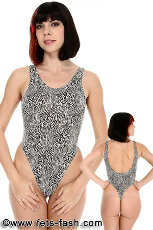 Body Broken Lines Ecru Design 01, Frauen, Gr. M