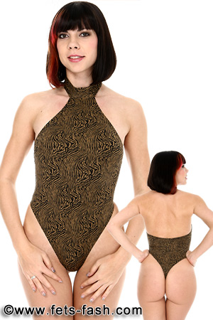 Body Broken Lines Braun Design 02, Frauen, Gr. M