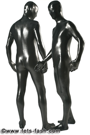 Catsuit Shiny Premium Silber, Frauen, Gr. XL