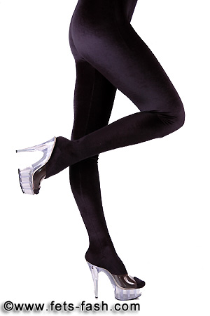 Leggings Samt Schwarz, M�nner, Gr. M
