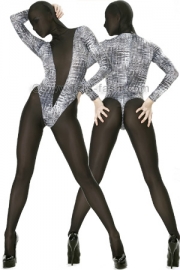 Body Elasthan Manhattan mit transparentem Einsatz Design 04 und Legging / SET73  Material:   - 80% Polyamid / 20% Elasthan  - elastisch und strapazierf�hig - atmungsaktiv - faltenfreier Sitz   Hinweis f�r Masken:   - f�r alle Maskentypen geeignet - Sicht und Atmung sehr gut  - nicht am Body angen�hte Maske, ist  hier ...