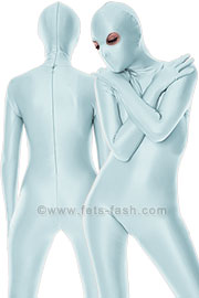 Fets Fash Zentai Catsuit Elasthan Strong Light Blue