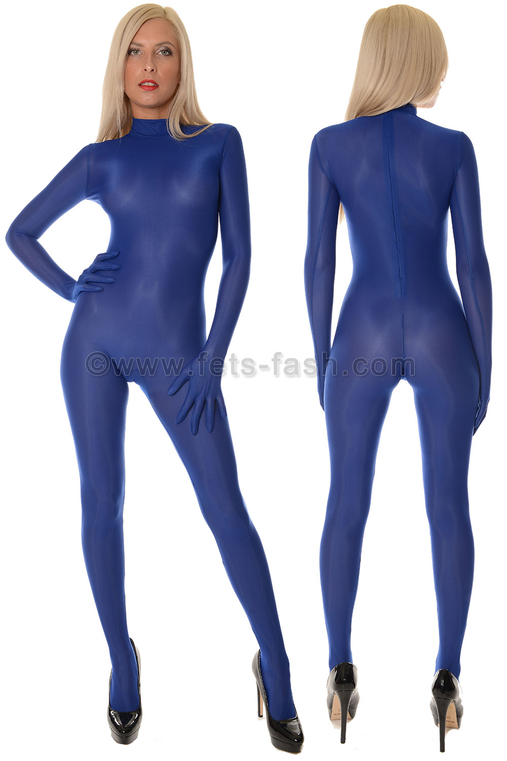 Catsuit manches longues dos transparent - Pure Tentation
