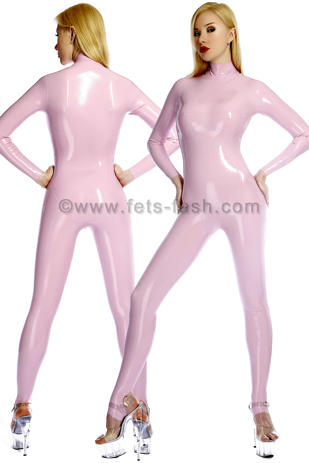 Latex catsuit krageneinstieg